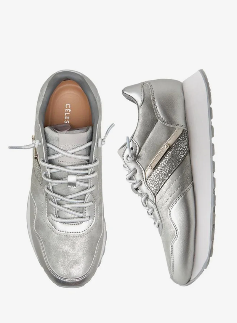 Celeste Women Lace-Up Ankle Sneakers